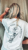 Support Your Local Diabetic White T-Shirt