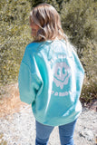 It’s A Bad Day, Not A Bad Life Teal Crewneck Sweatshirt