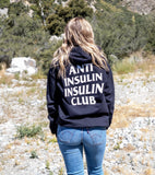 Anti Insulin Insulin Club Black Hoodie