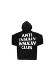 Kids Anti Insulin Insulin Club Black Hoodie