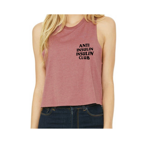 Anti Insulin Insulin Club Muave Tank Top