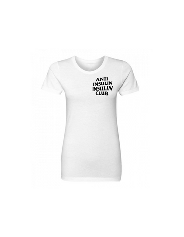 Anti Insulin Insulin Club-Classic White T-Shirt