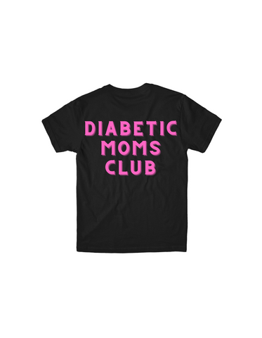 Diabetic Moms Club Black T-Shirt