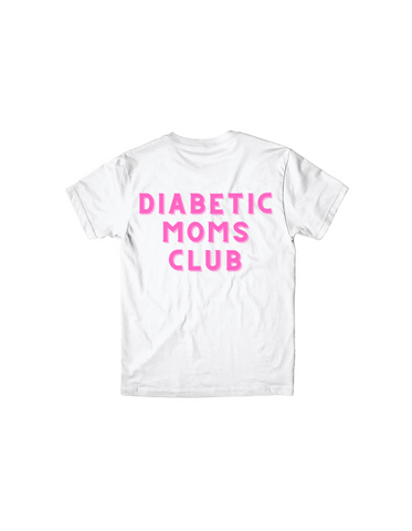 Diabetic Moms Club White T-Shirt