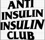 Anti Insulin Insulin Club Custom Sticker