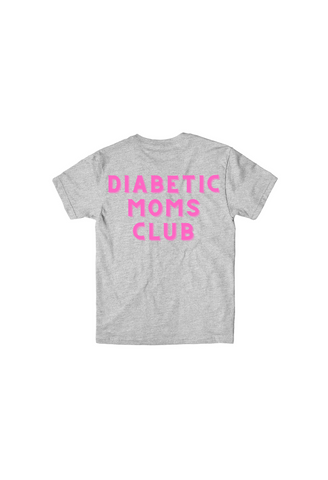 Diabetic Moms Club Grey T-Shirt