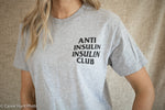 Anti Insulin Insulin Club-Everything Is Okay Grey T-Shirt
