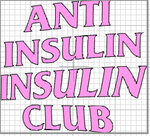 Anti Insulin Insulin Club Custom Sticker