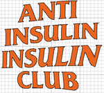 Anti Insulin Insulin Club Custom Sticker