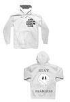 Kids Stay Fearless White Hoodie