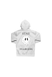 Kids Stay Fearless White Hoodie